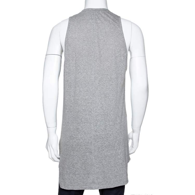 Pre Owned Fear of God Fifth Collection Grey Jersey Sleeveless T Shirt S