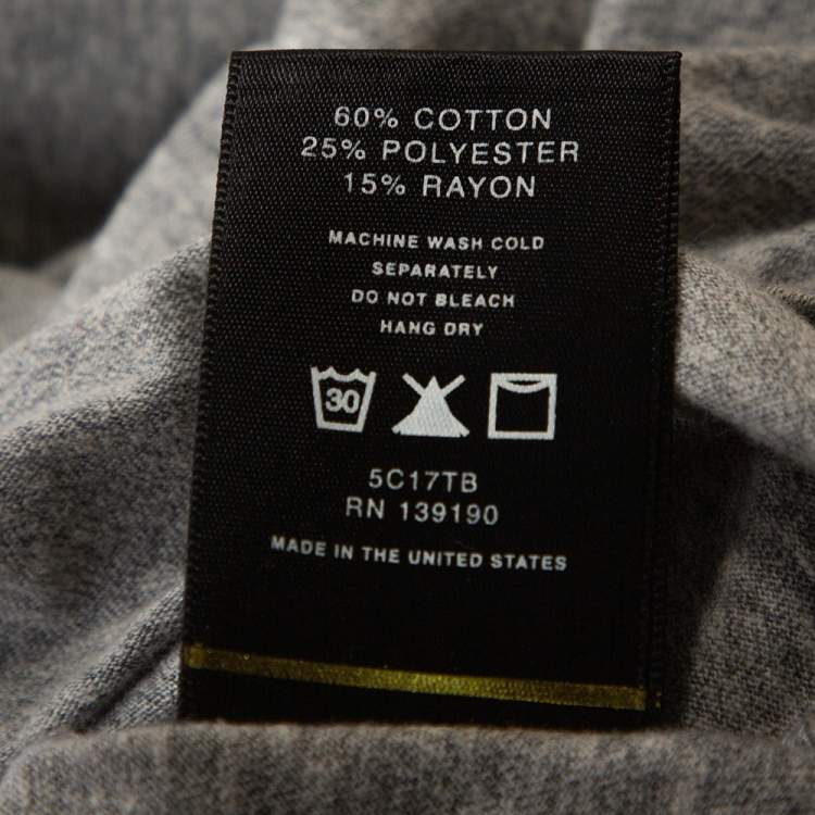 Pre Owned Fear of God Fifth Collection Grey Jersey Sleeveless T Shirt S