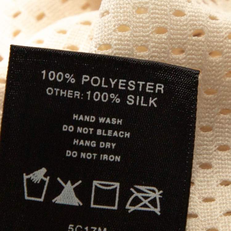 Pre Owned Fear of God Fifth Collection Cream Perforated Knit Sleeveless T Shirt S 