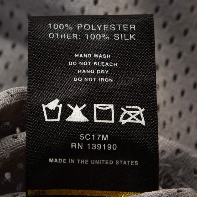 Pre Owned Fear of God Fifth Collection Grey Perforated Knit Sleeveless T Shirt S 