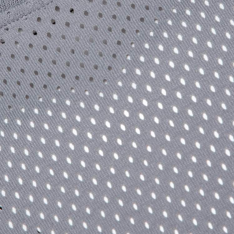 Pre Owned Fear of God Fifth Collection Grey Perforated Knit Oversized T Shirt S 