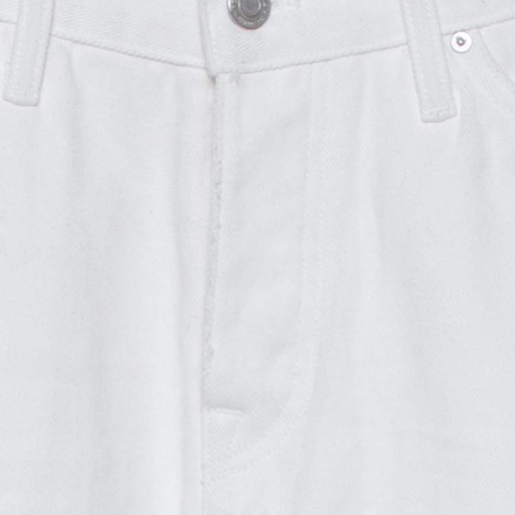 Pre Owned Fear of God Fourth Collection White Distressed Denim Selvedge Jeans M