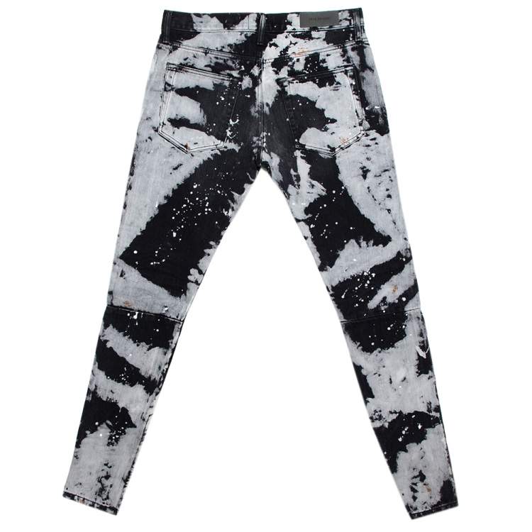 Fear of God X Maxfield Black Tie Dye Denim Skinny Jeans M Fear of