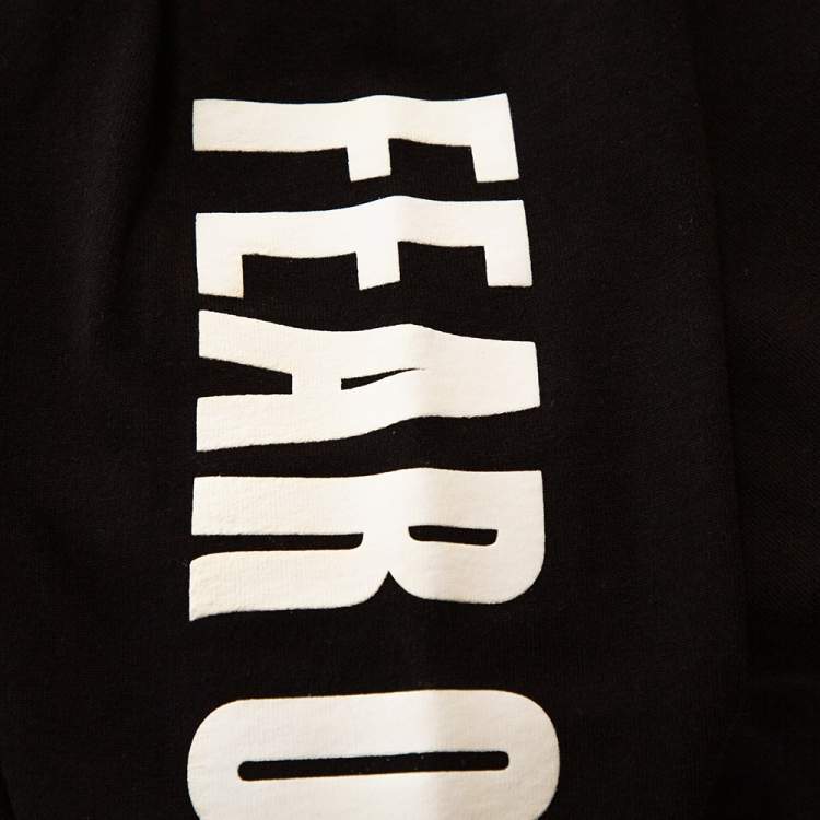 Pre Owned Fear Of God Jeans Fifth Collection Black Knit Hoodie M