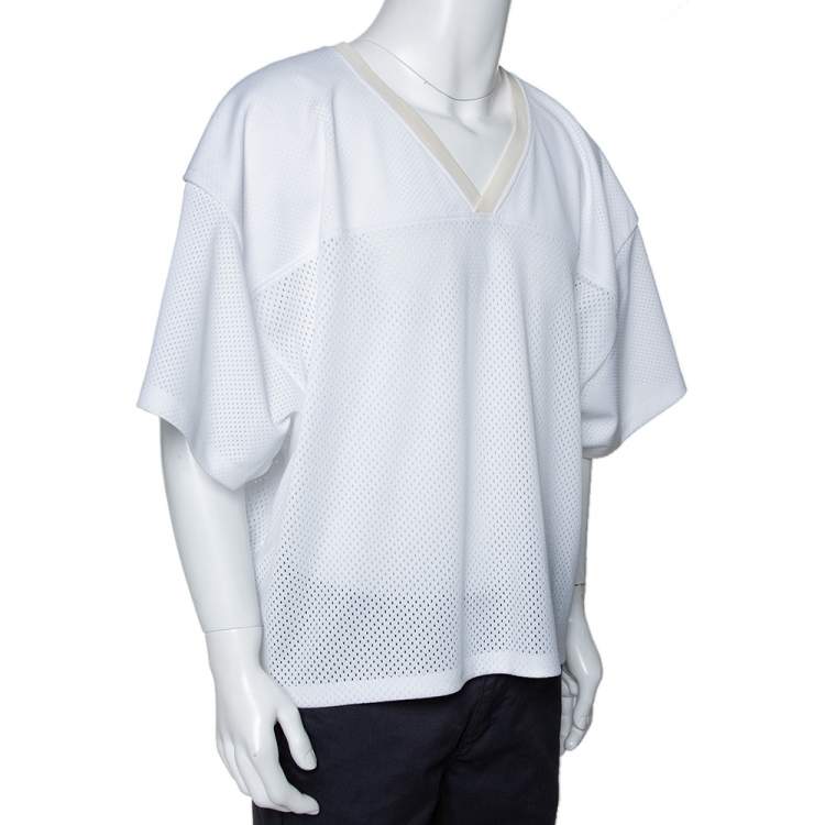 Fear of God Fifth Collection White Manuel Mesh Football Jersey XL 