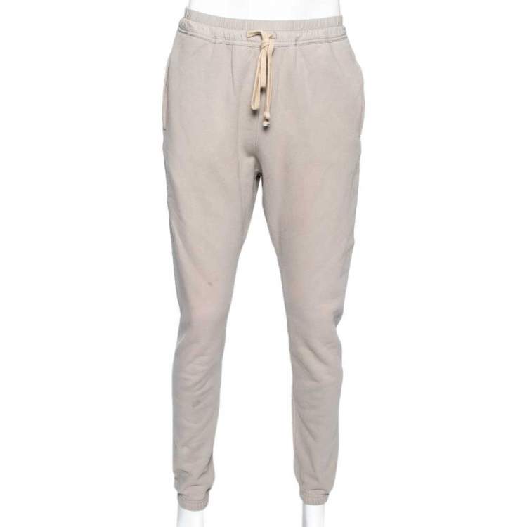 Pre Owned Fear of God Seventh Collection Beige Cotton Vintage Sweatpants M