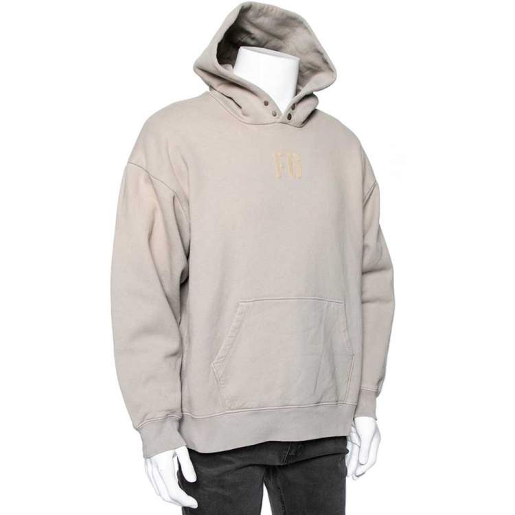 Fear of God Seventh Collection Beige Cotton FG Vintage Hoodie M