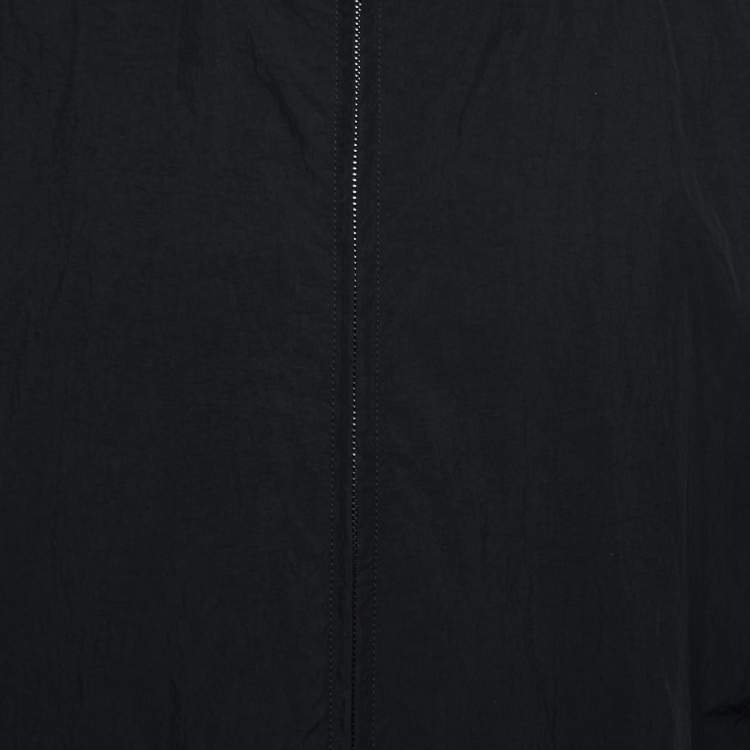 Pre Owned Fear of God Black Synthetic Hooded Rain Jacket L