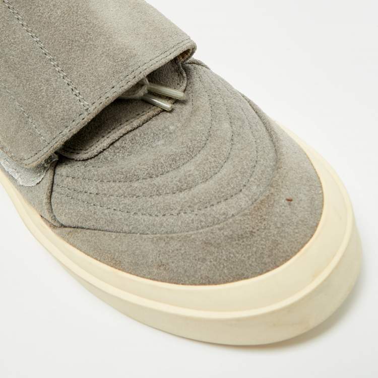 Pre Owned Fear of God Grey Suede Skate High Top Sneakers Size 43