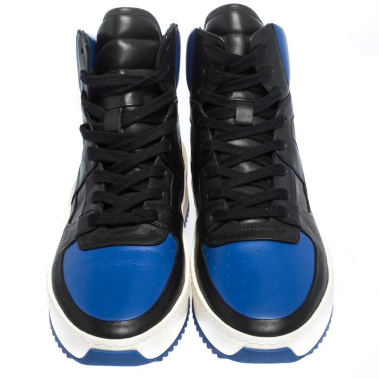 Pre Owned Fear Of God Tri Color Leather Basketball High Top Sneakers Size 41