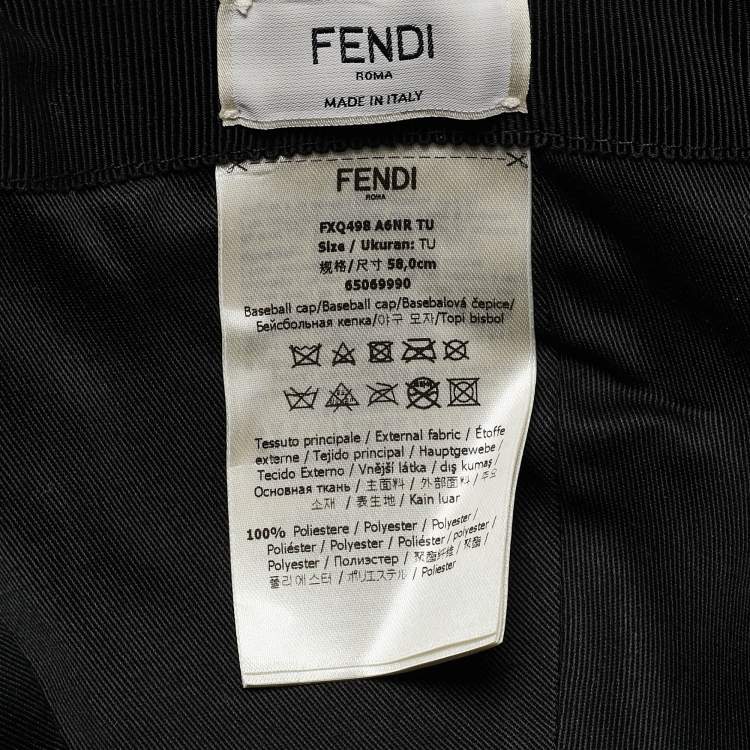 Pre Owned Fendi Brown Zucca Pattern Canvas Baseball Cap 