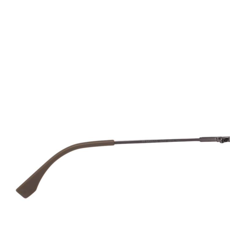 Pre Owned Fendi Black/Grey FF M0057/S Squared Sunglasses