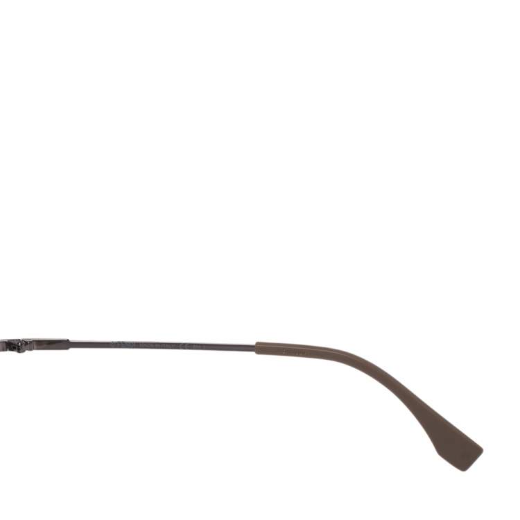 Pre Owned Fendi Black/Grey FF M0057/S Squared Sunglasses