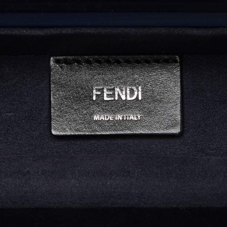 Pre Owned Fendi Tri Color Plexiglass and Leather Mini Trunk Bag