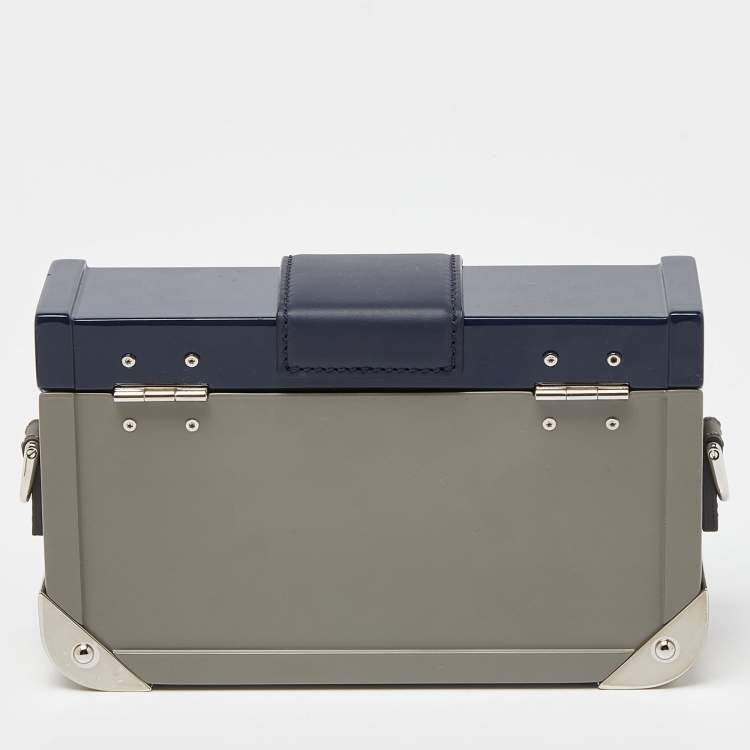 Pre Owned Fendi Tri Color Plexiglass and Leather Mini Trunk Bag