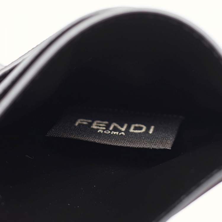Pre Owned Fendi Grey Zucca Coated Canvas and Leather Diagonal Card Holder