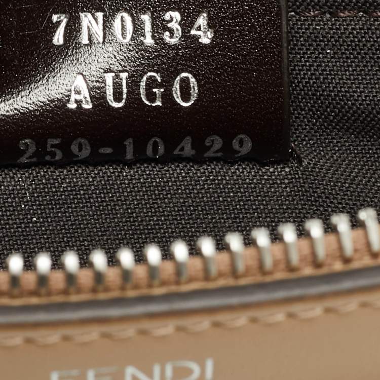 مملوكة مسبقًا Fendi Medium Beige FF Jacquard Canvas Flat Pouch