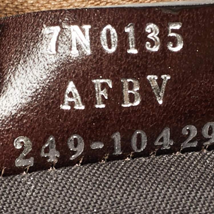 Pre Owned Fendi Large Brown Zucca Canvas Flat Pouch