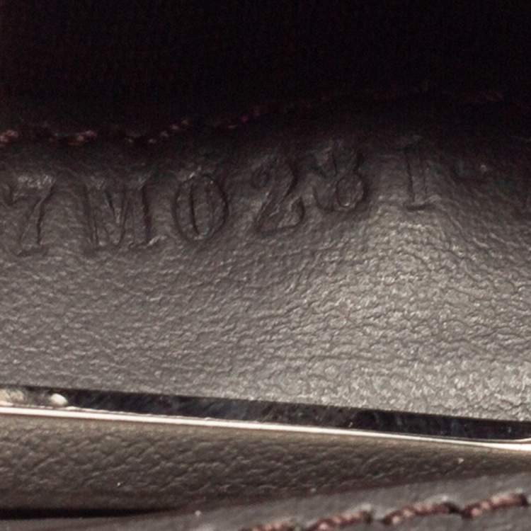 Pre Owned Fendi Tobacco Zucca and Leather Bifold Wallet
