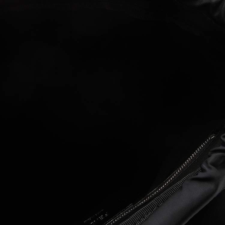 Pre Owned Fendi Black Nylon Small Fendiness Backpack