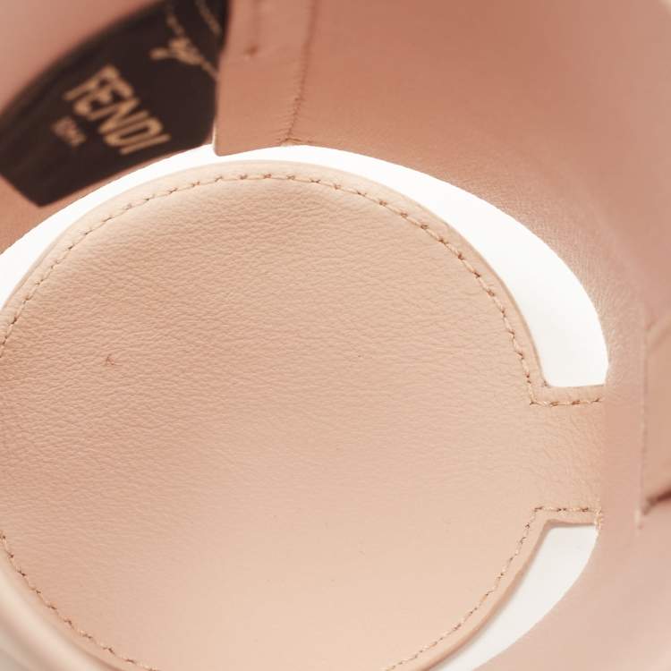 Pre Owned Fendi Pink Leather Flask Holder 