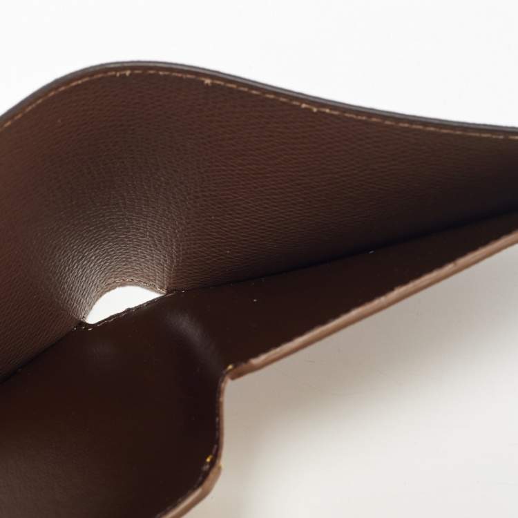 Pre Owned Fendi Brown/Yellow Zucca Canvas Bifold Wallet 