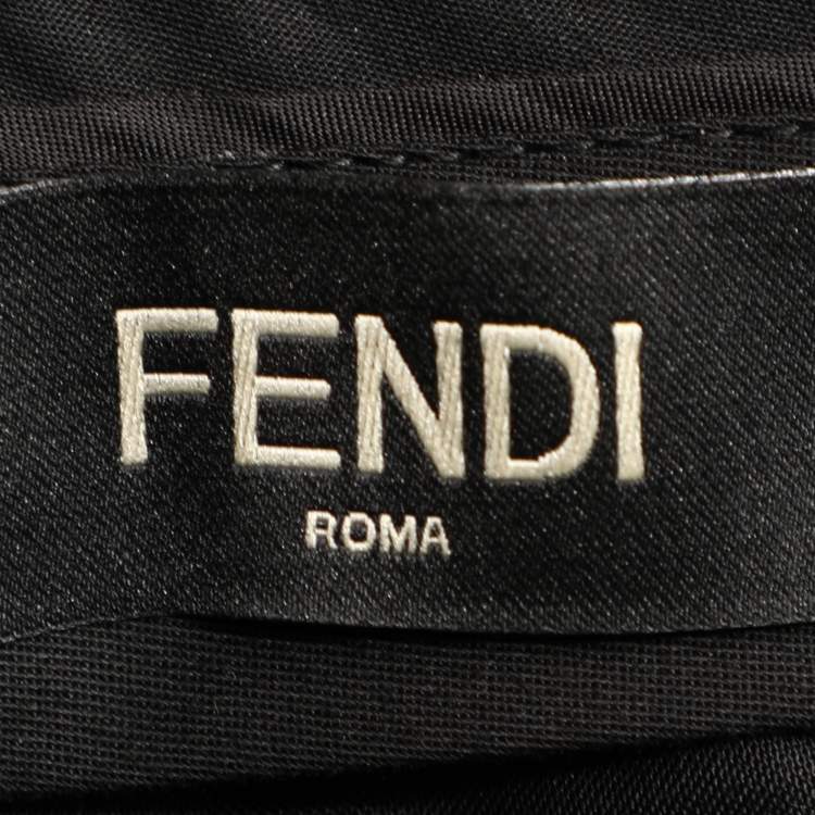 Pre Owned Fendi Navy Blue Wool Blend Trouser S