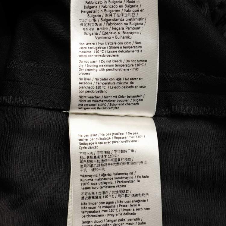 Pre Owned Fendi Black Wool Blend Trouser L