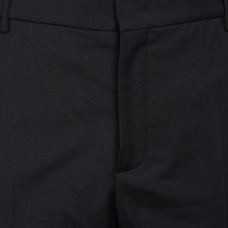 Pre Owned Fendi Navy Blue Wool Blend Trouser M