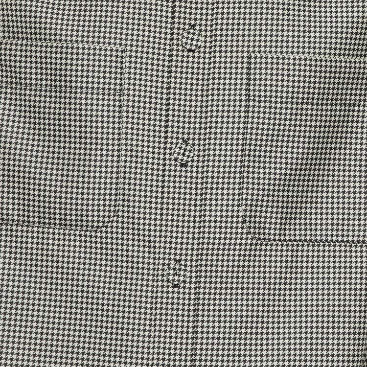 Pre Owned Fendi Black/White Houndstooth Patterned Reversible Jacket M