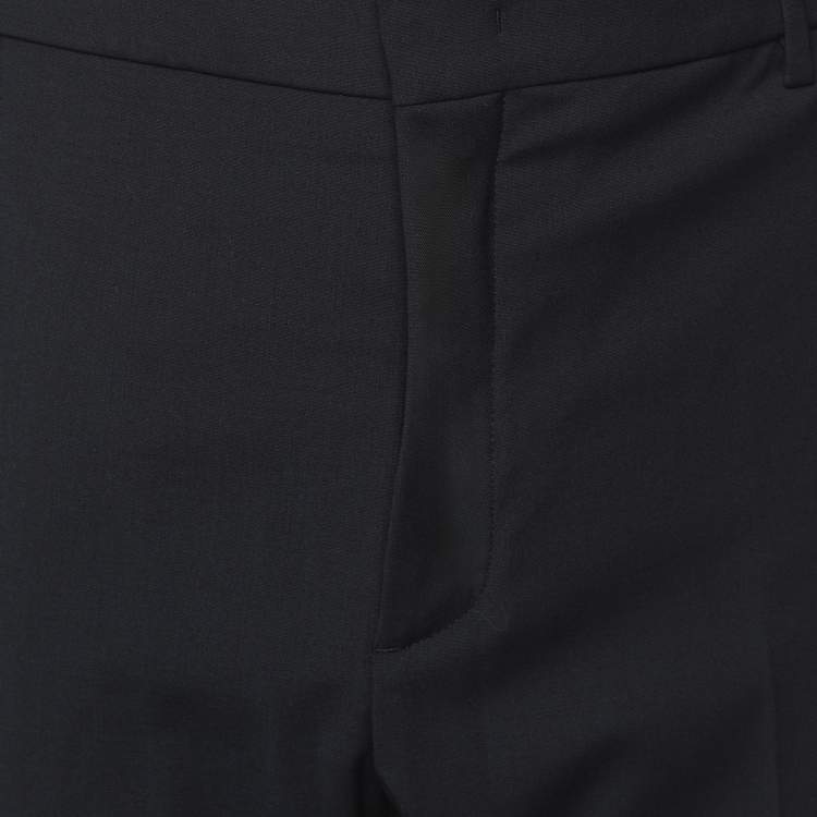 Pre Owned Fendi Blue Imperial Stretch Wool Blend Trouser M
