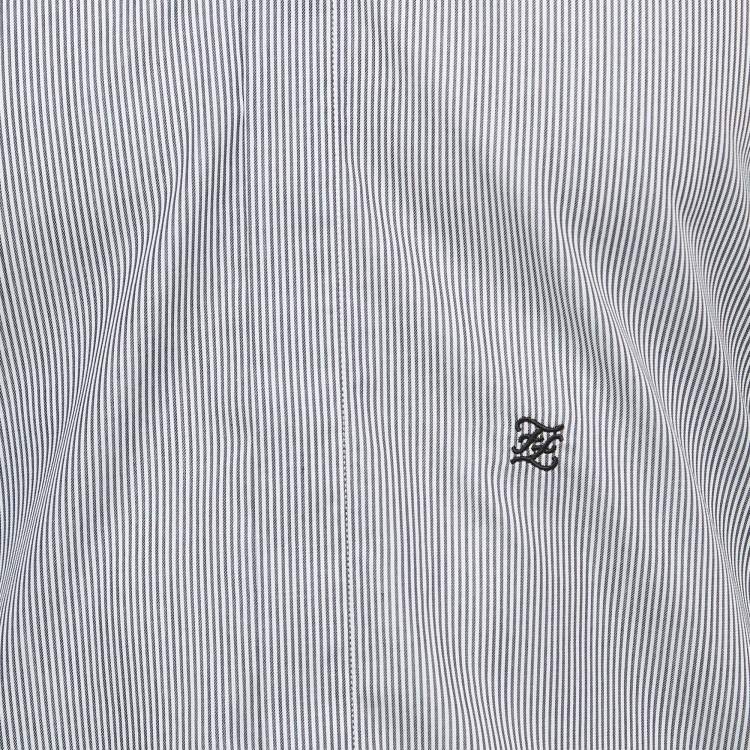 Pre Owned Fendi Black/White Striped Cotton Button Front Shirt S
