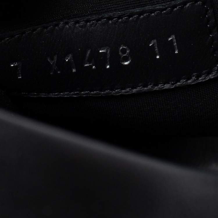 Pre Owned Fendi Black Canvas Strapped  Embossed FF Logo Slide Size 45 