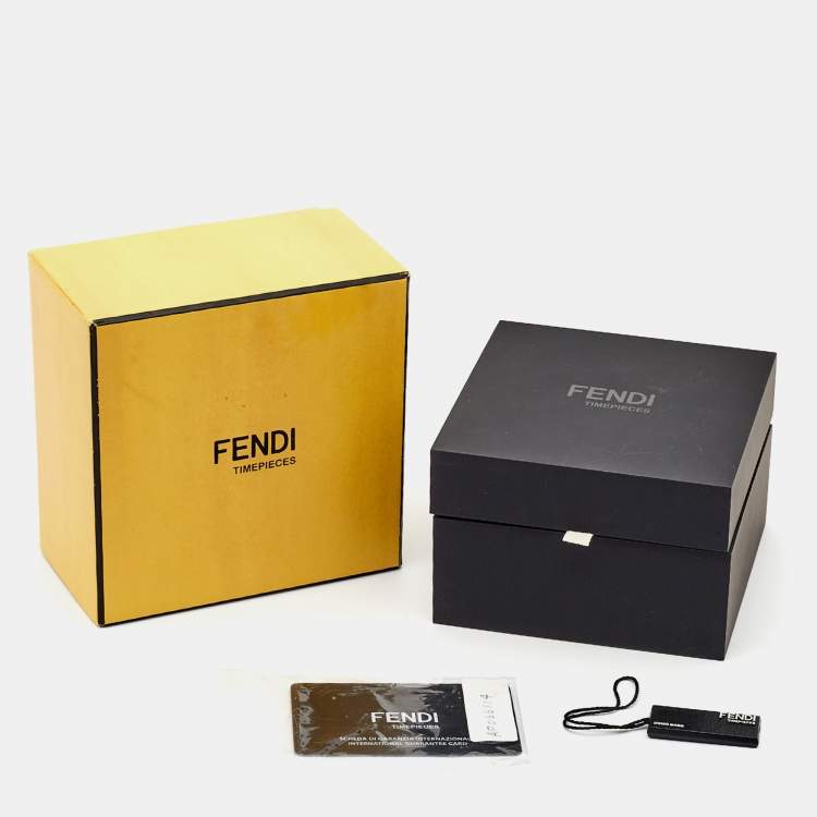 Pre Owned Fendi Blue Stainless Steel Runway F711013000 Men's Wristwatch 41 mm