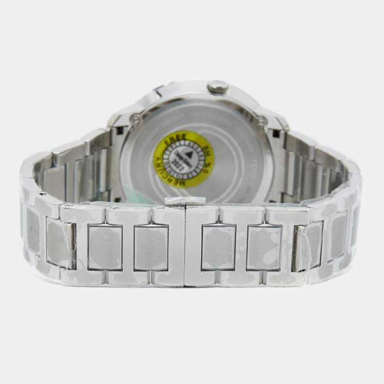 Pre Owned Fendi Blue Stainless Steel Runway F711013000 Men's Wristwatch 41 mm