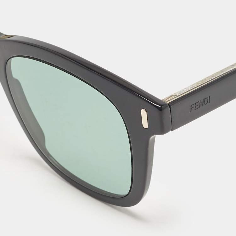 Pre Owned Fendi Black FF M0040/S Wayfarer Sunglasses