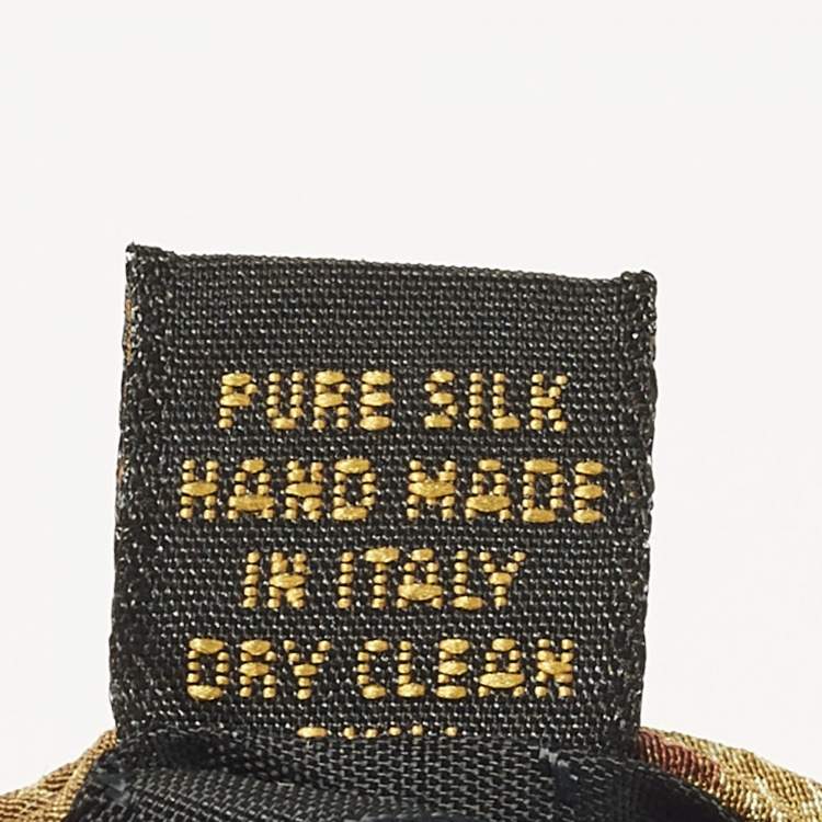 Pre Owned Fendi Vintage Print Silk Traditional Tie