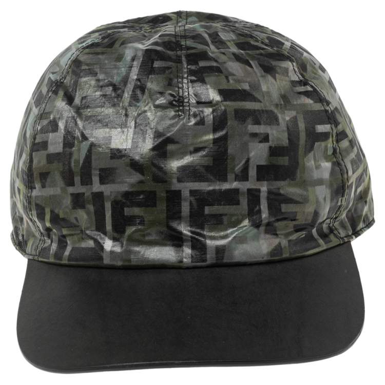 ★FENDI★ベージュ フェイクイン キャンバス 野球帽 Fendi Semi-Stiff Peak Baseball Cap FXQ768-ALHE-F0VAT