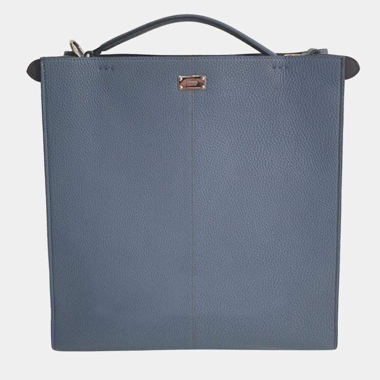 Pre Owned Fendi Fit Tempesta Multicolor Leather 1974 Peekaboo X-Lite Top Handle Bag