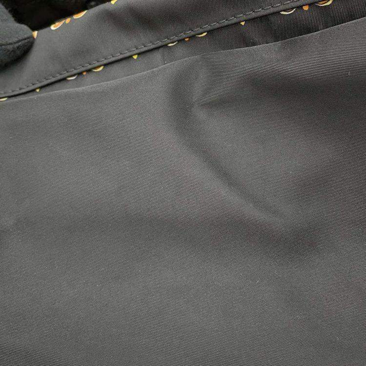 Pre Owned Fendi Black/Yellow/Brown Nylon Fendace Backpack