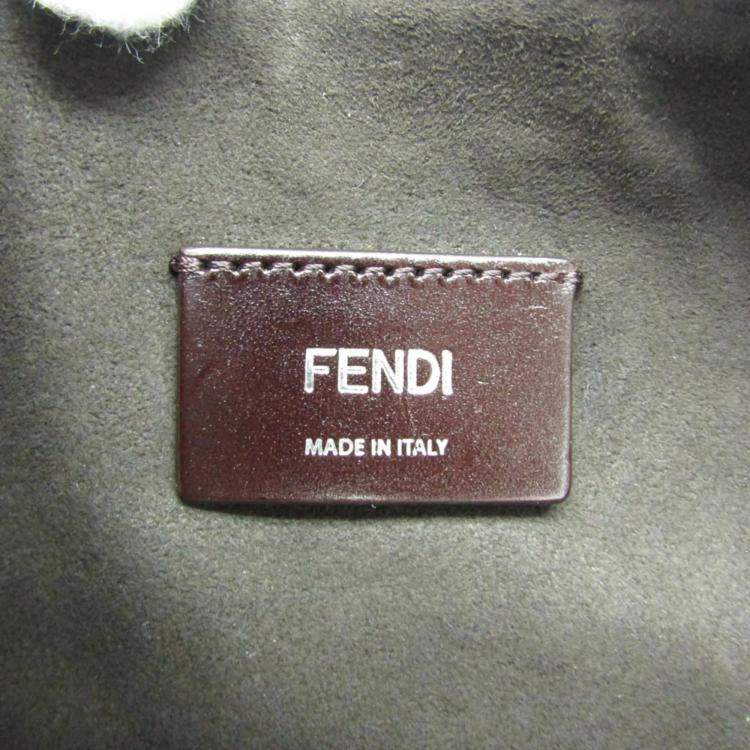 Pre Owned Fendi Dark Blue Leather After Roma Shoulder Bag 