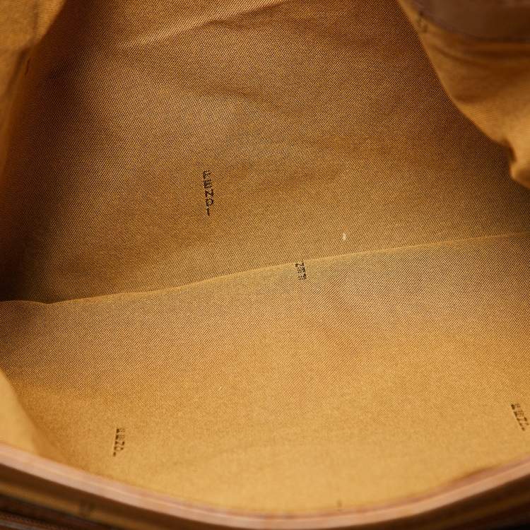 Pre Owned Fendi Tobacco Zucca Canvas and Leather Flap Messenger Bag