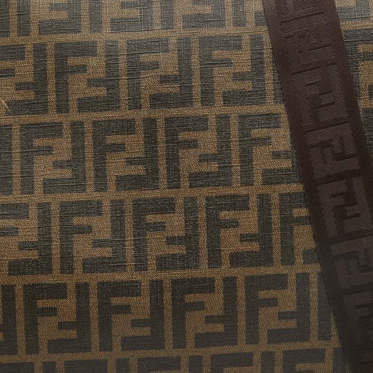 Pre Owned Fendi Tobacco Zucca Coated Canvas Messenger Bag