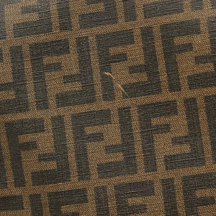Pre Owned Fendi Tobacco Zucca Coated Canvas Messenger Bag