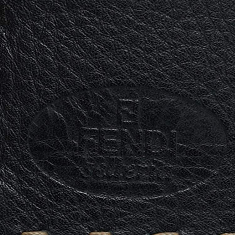 Pre Owned Fendi Black Selleria Leather Bifold Wallet