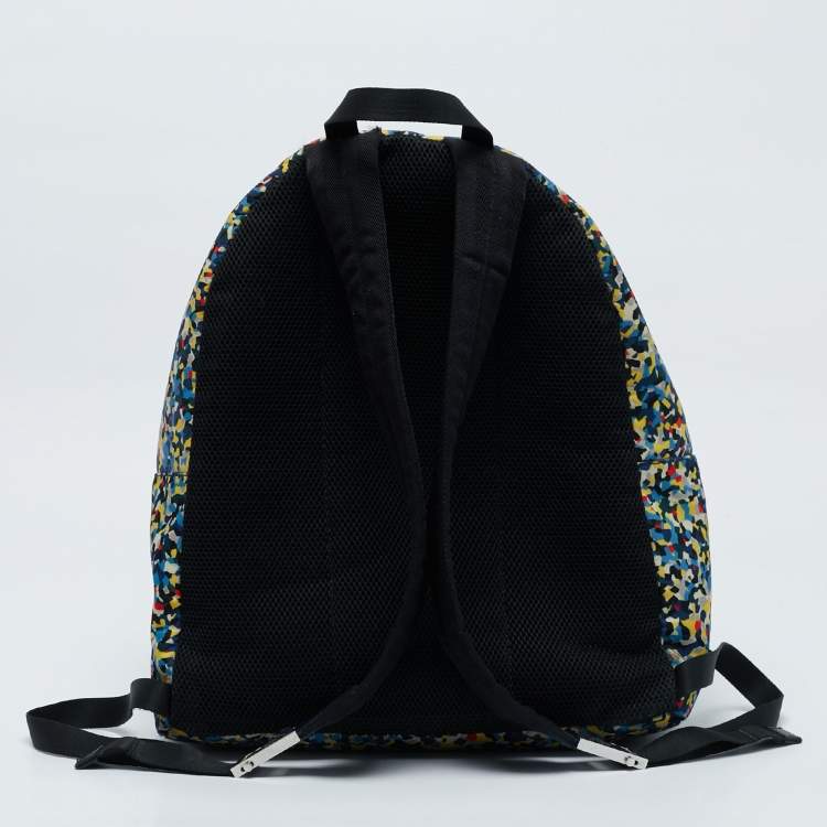 Pre Owned Fendi Multicolor Nylon Monster Eyes Backpack