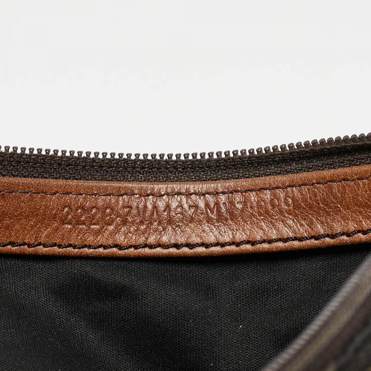 Pre Owned Fendi Brown/Tobacco Zucca Nylon Flat Messenger Bag