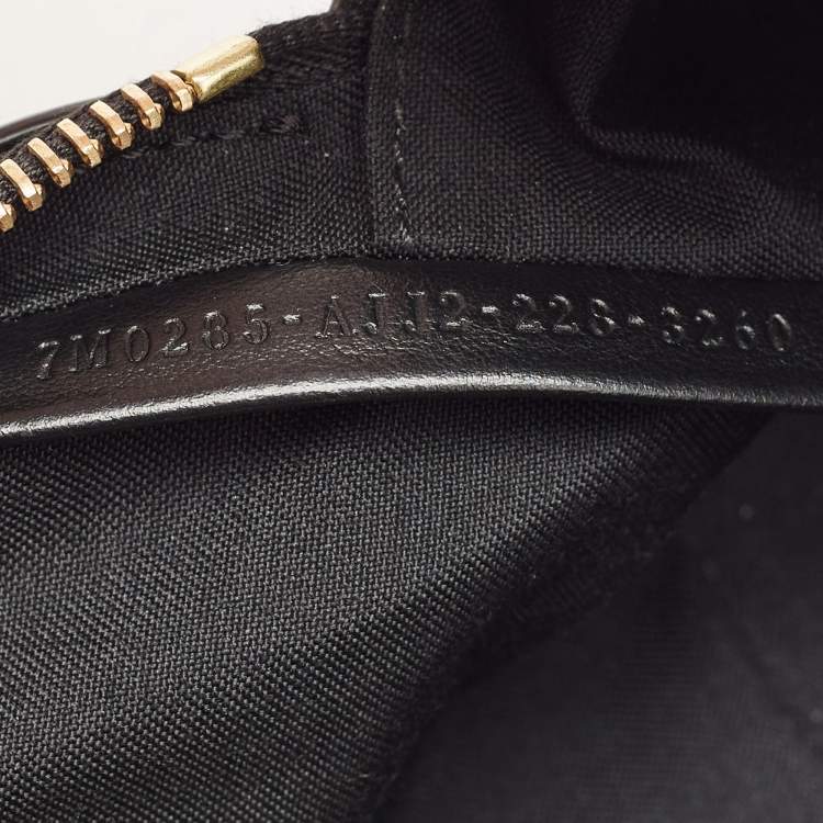 Pre Owned Fendi x Versace Black/Gold Leather Fendace Camera Crossbody Bag