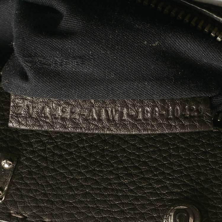 Pre Owned Fendi Dark Brown Selleria Leather Mini Peekaboo Fit Key Tote
