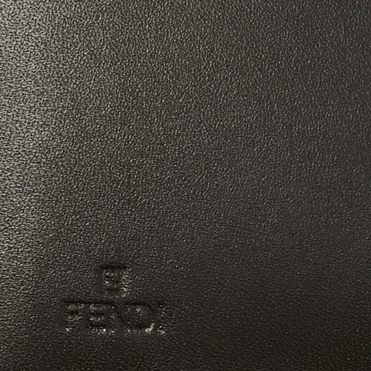 Pre Owned Fendi Tobacco Zucca Canvas and Leather Bifold Wallet